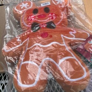 Disney Mickey Plush Gingerbread scented NWT STILL HAS SCENT 12 in .H
